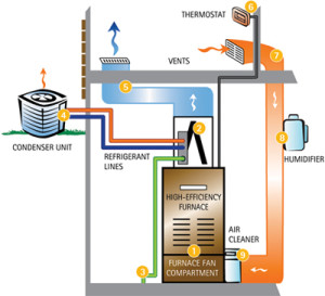 central air cooler system